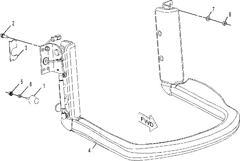 ARMREST & MOUNTING GP 2364830 CAT
