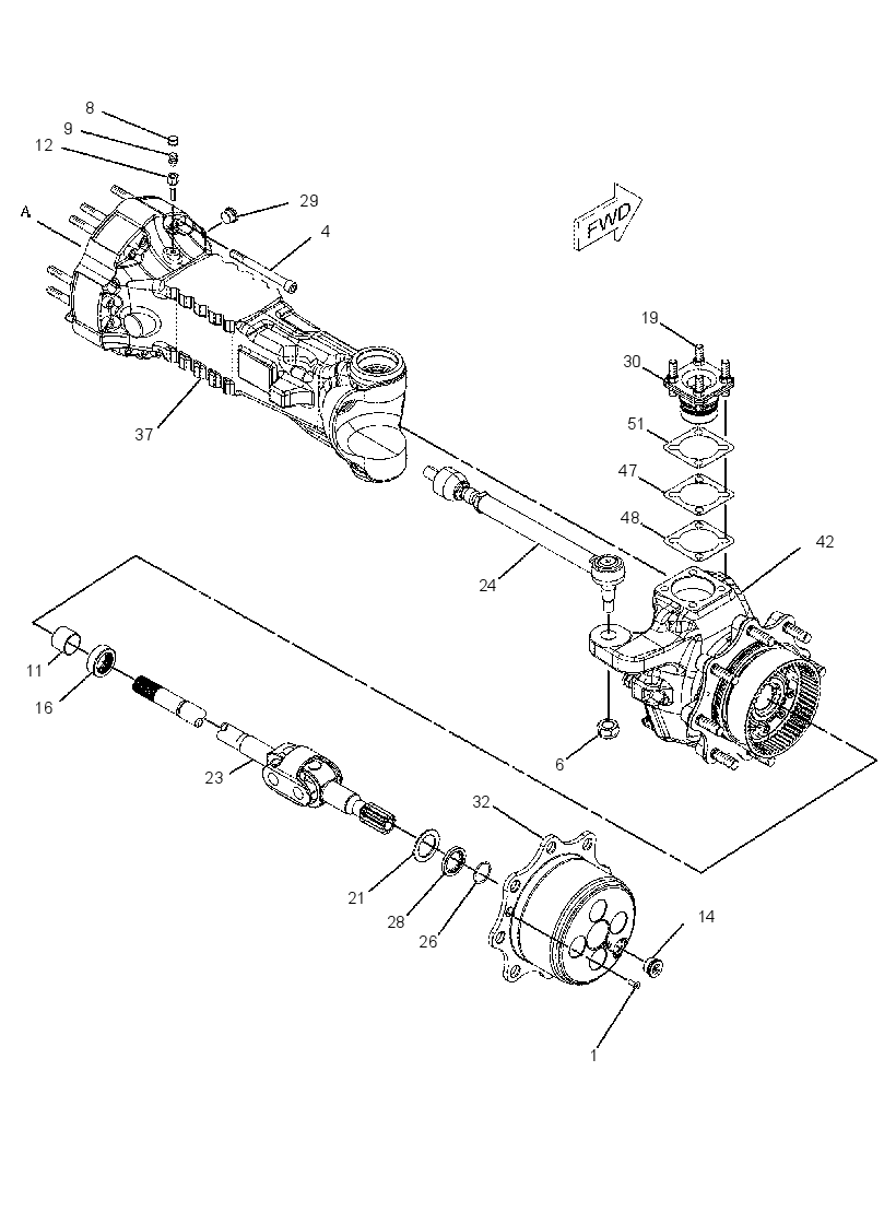 AXLE GP-DRIVE & STEERING 1687440 CAT