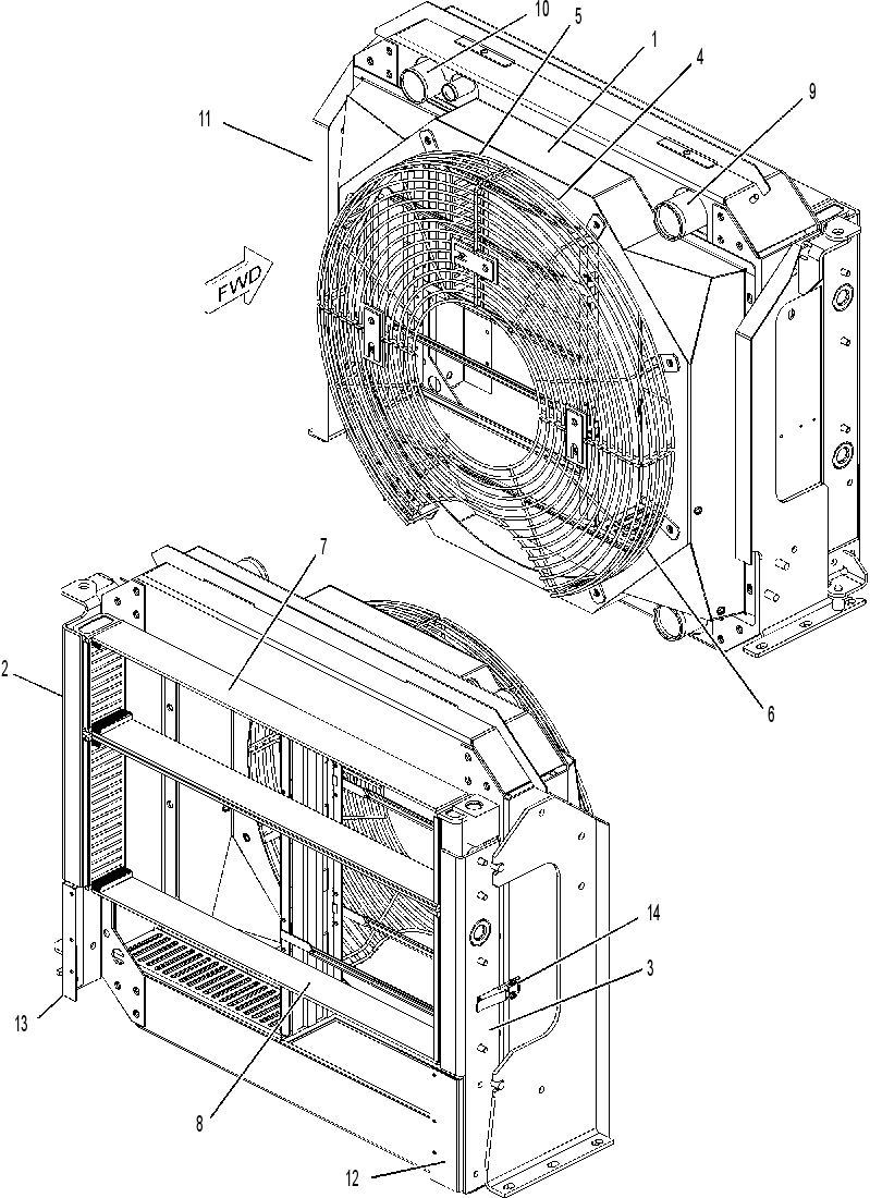 RADIATOR & OIL COOLER GP 2180700 CAT