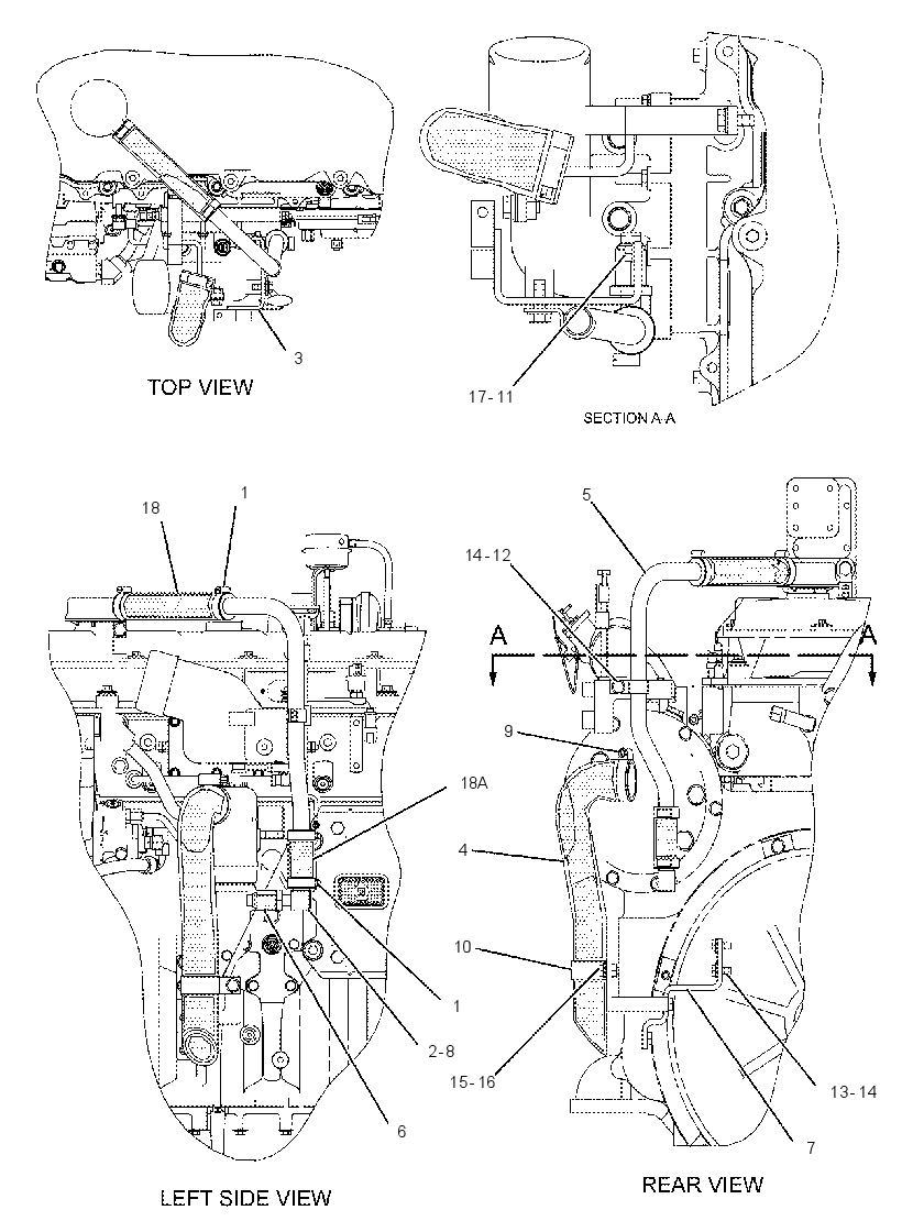 Система отвода газов 2198683 CAT