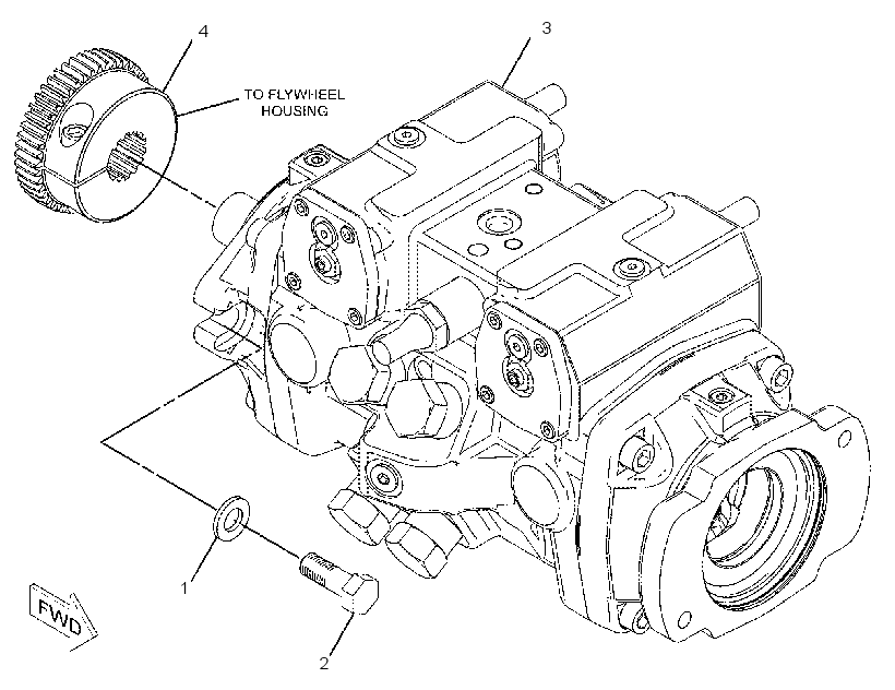PUMP & MTG GP-HYDROSTATIC 2186928 CAT