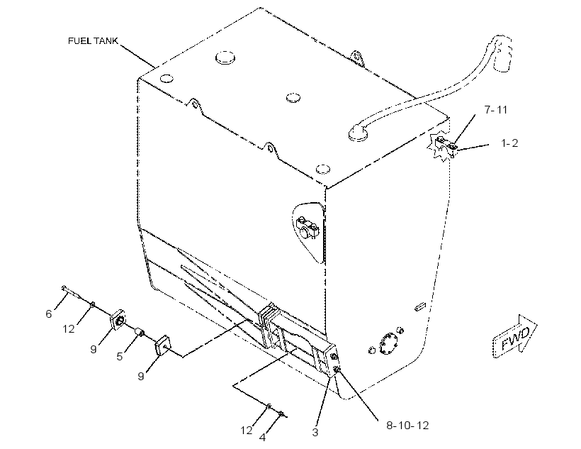 MOUNTING GP-FUEL TANK 2161735 CAT