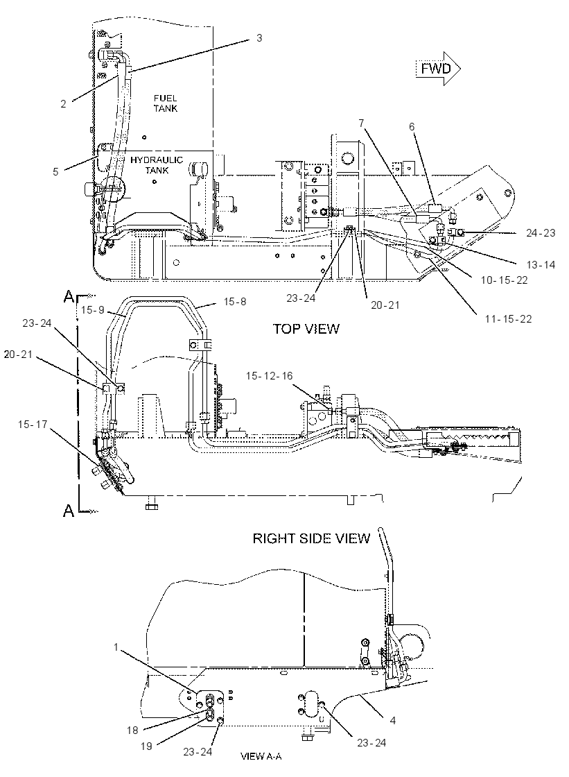 LINES GP-REAR ATTACHMENT 1941082 CAT