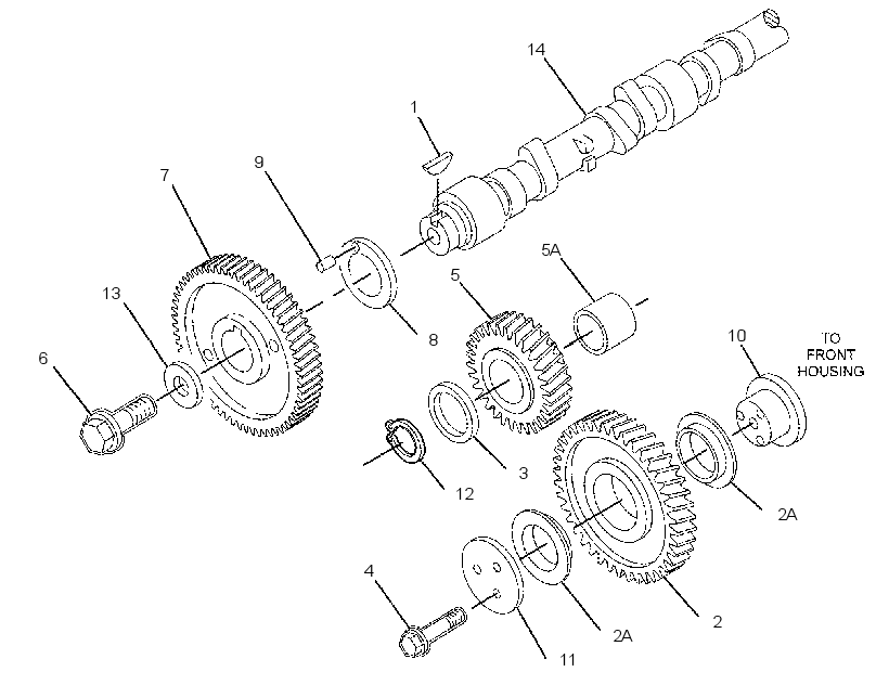 Распределительный вал 2366609 CAT