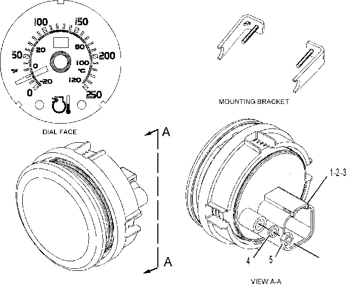 GAUGE GP-MANIFOLD AIR TEMP 2110748 CAT