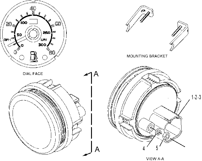 GAUGE GP-FUEL CONSUMPTION RATE 2110746 CAT
