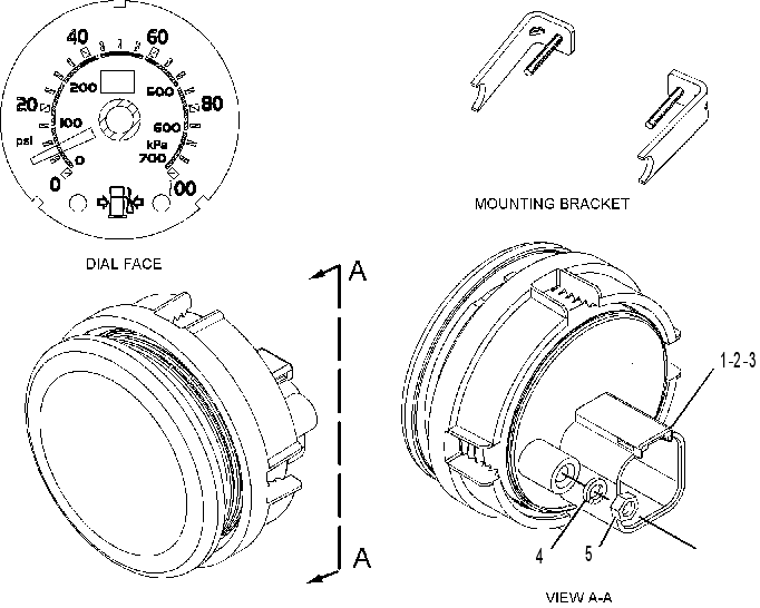 GAUGE GP-FUEL PRESSURE 2110745 CAT