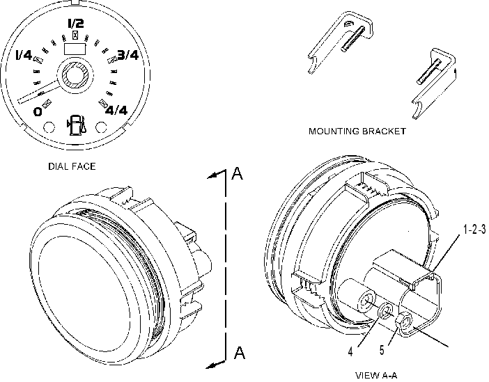 GAUGE GP-FUEL LEVEL 2110744 CAT