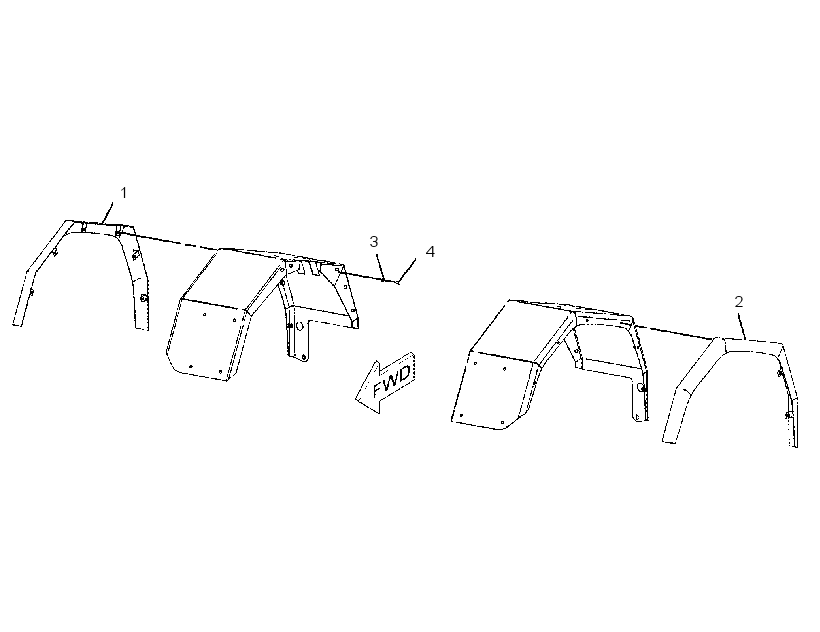 EXTENSION GP-FENDER 2241203 CAT