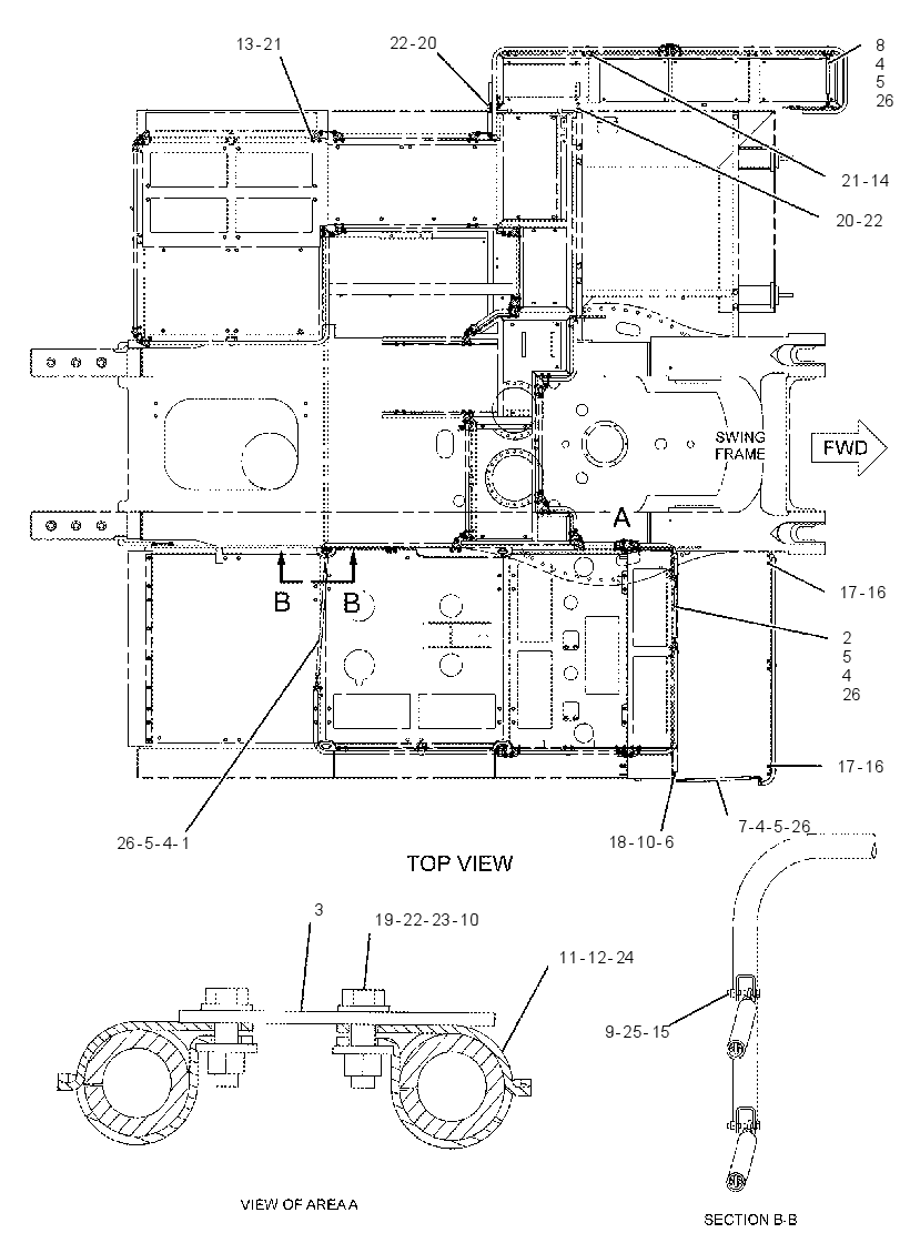 FASTENER GP-HANDRAIL 2044317 CAT