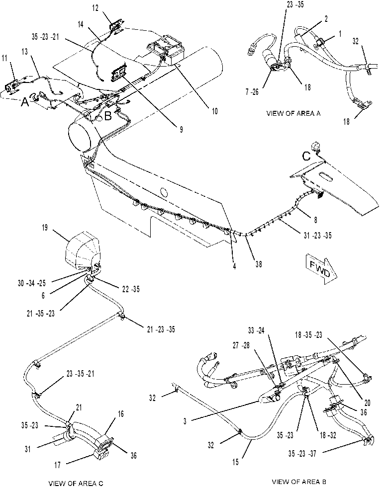 WIRING GP-SCRAPER 1975824 CAT