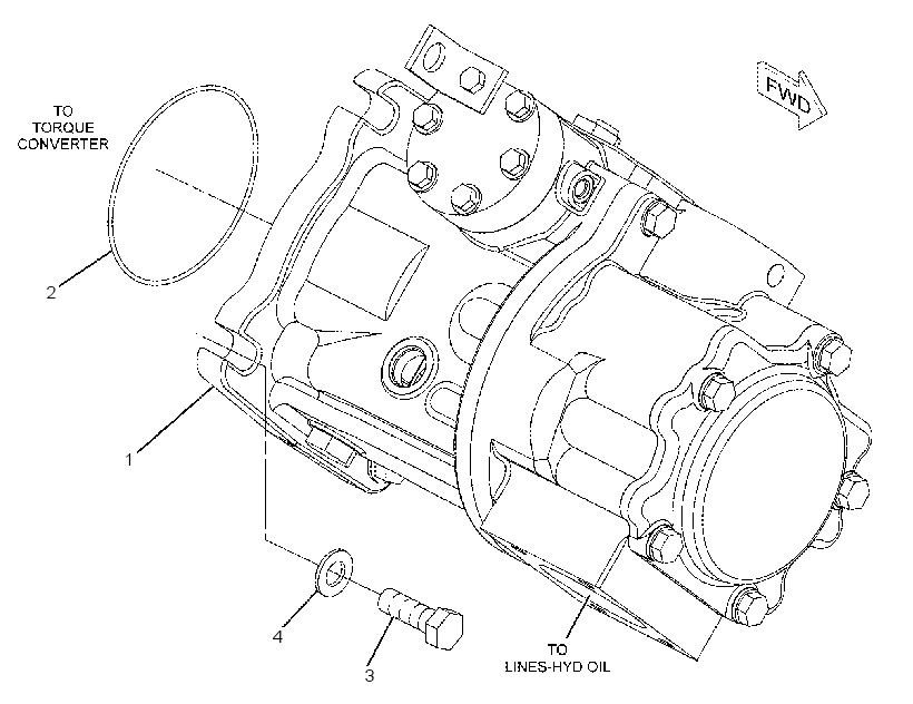 PUMP & MTG GP-IMPLEMENT 2302406 CAT