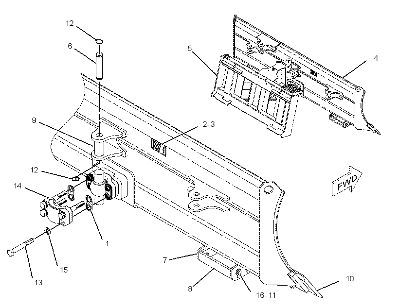 Отвал поворотный 2227724 CAT