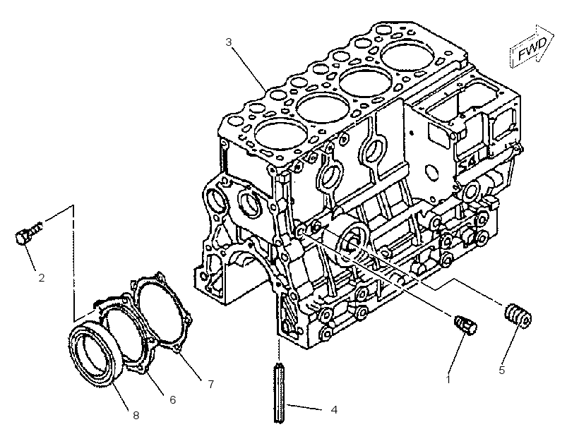 Блок цилиндров 2137882 CAT