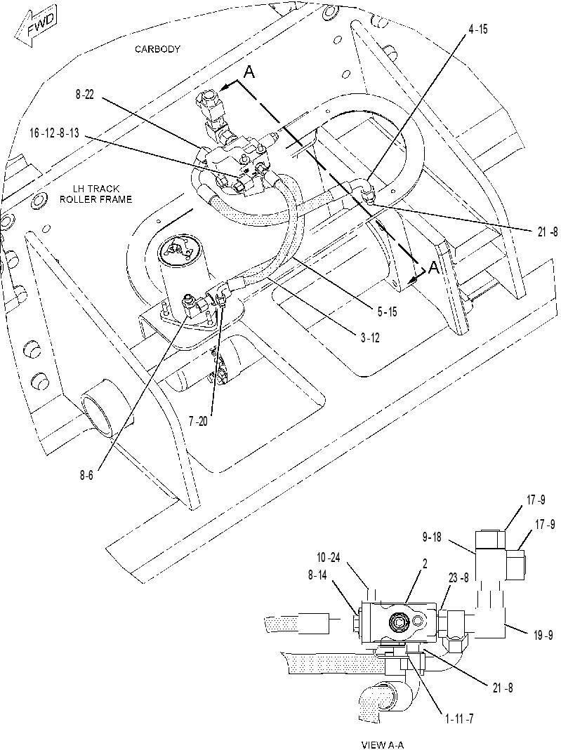 LINES GP-TRACK TENSION 1078019 CAT