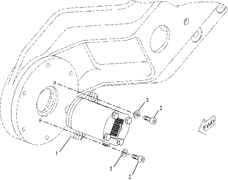 MOTOR & MOUNTING GP 2358467 CAT