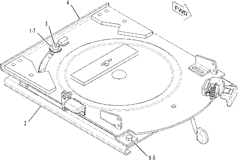 SWIVEL GP-SEAT 1772312 CAT