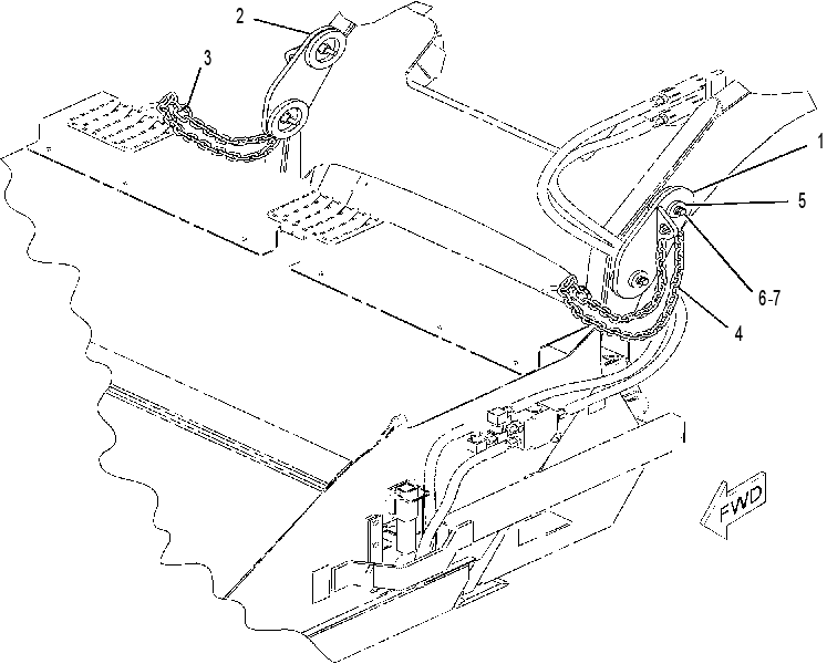 BRACKET GP-BROOM 2408443 CAT