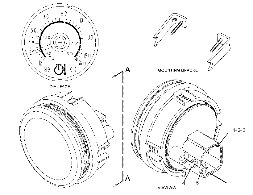 GAUGE GP-MANIFOLD AIR TEMP 2369889 CAT