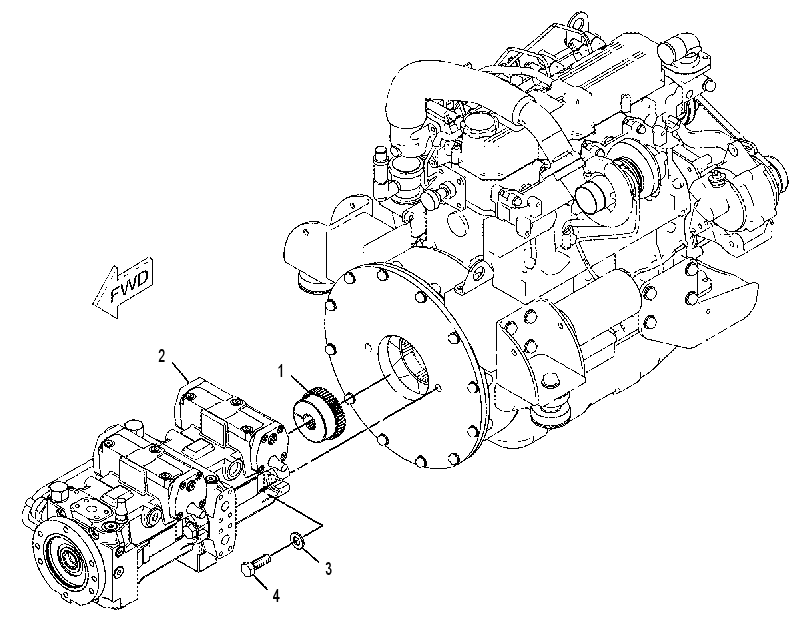 PUMP & MTG GP-HYDROSTATIC 2335928 CAT