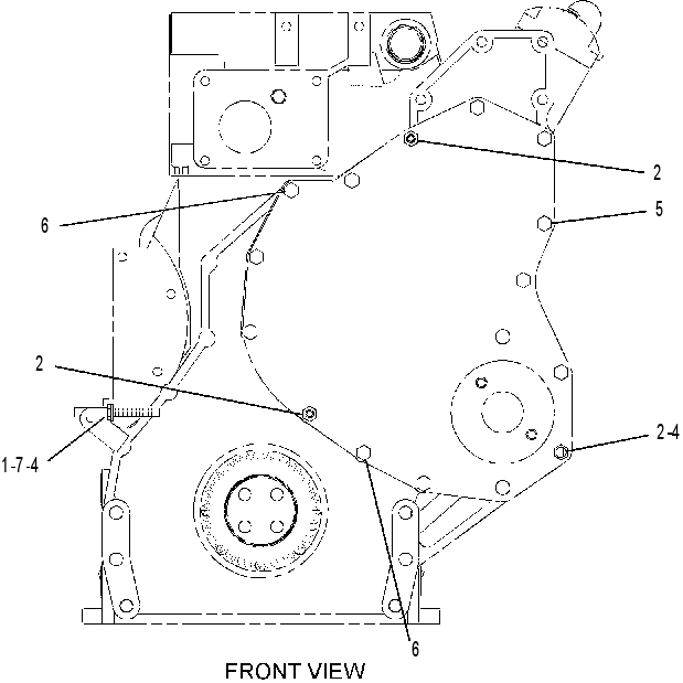 FASTENER GP-FRONT COVER 2271065 CAT