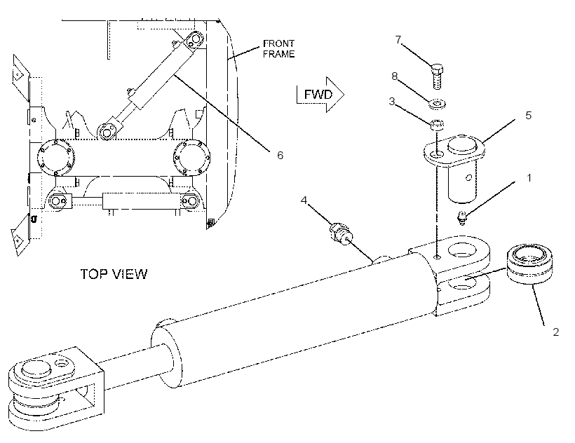 CYLINDER & MTG GP-OFFSET 1873292 CAT