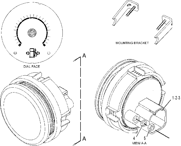 GAUGE GP-FUEL PRESSURE 2229901 CAT