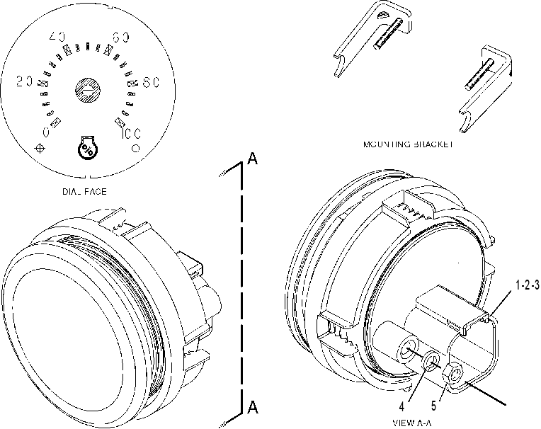 GAUGE GP-ENGINE PERCENT LOAD 2229909 CAT