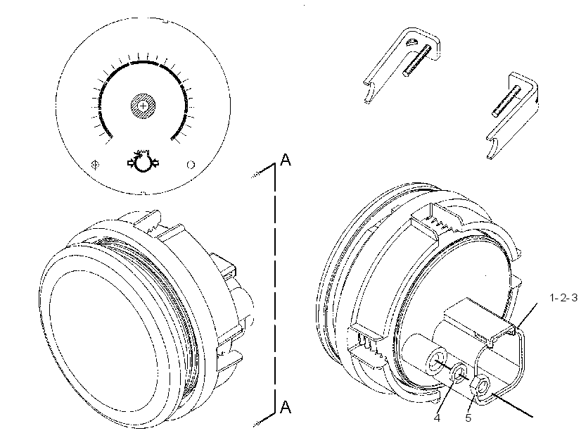 GAUGE GP-MANIFOLD PRESSURE 2229895 CAT