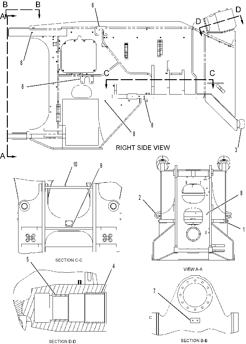 FRAME AS-FRONT 1959980 CAT