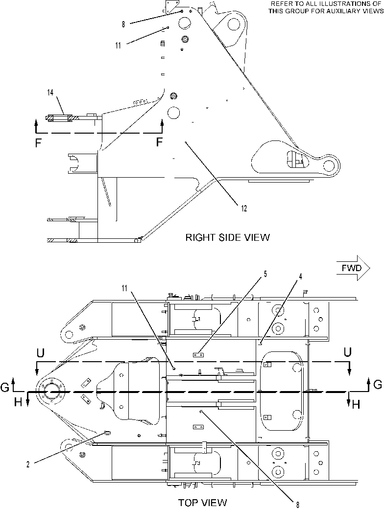 FRONT FRAME ASSEMBLY 2162606 CAT