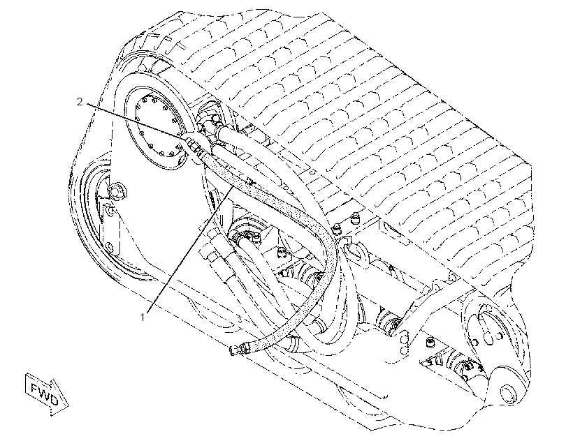 LINES GP-PARKING BRAKE 2186964 CAT