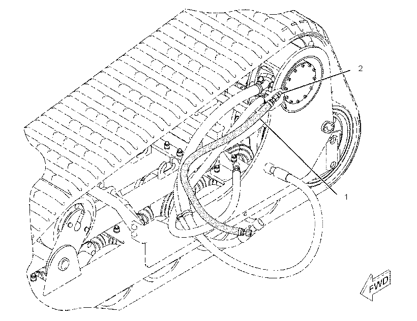 LINES GP-PARKING BRAKE 2186963 CAT