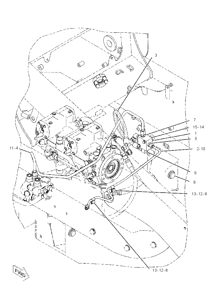 MANIFOLD & LINES GP-CONTROL 2335790 CAT