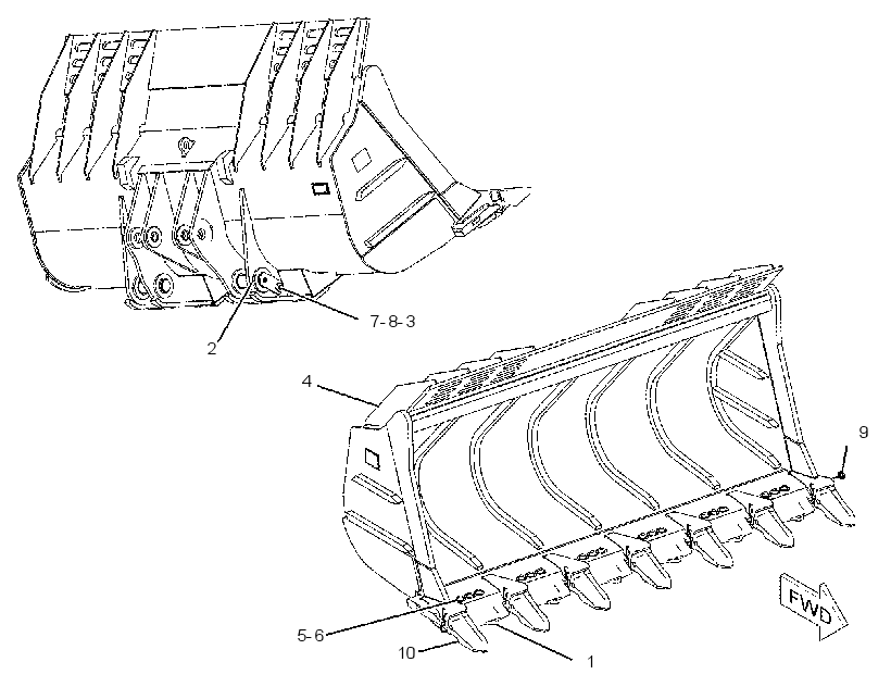 BUCKET GP-SLAG 2159563 CAT