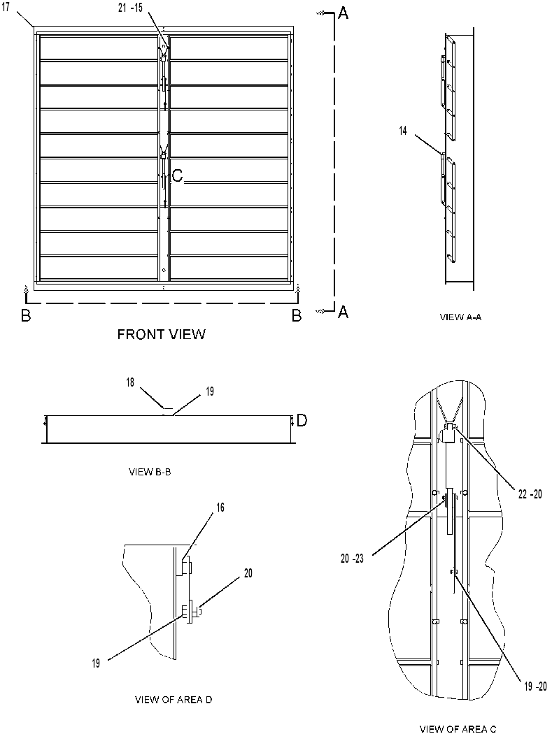 LOUVER AS 1886278 CAT