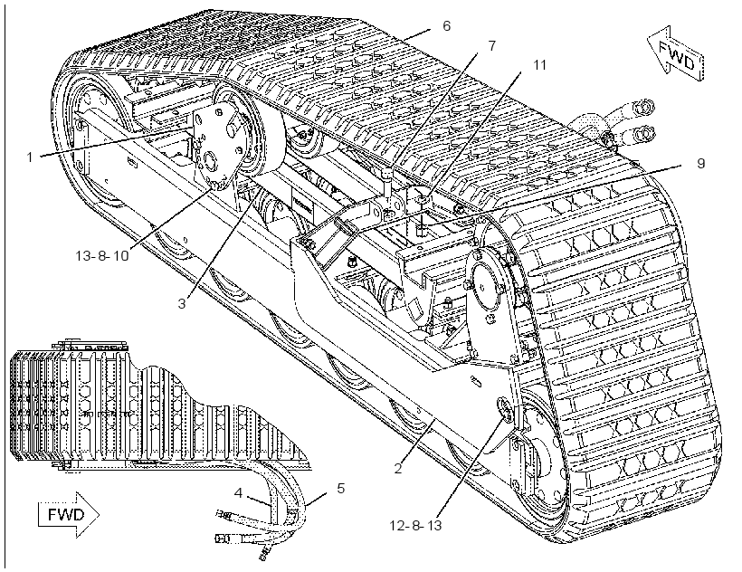 Ходовая часть (компоновка) 2520402 CAT