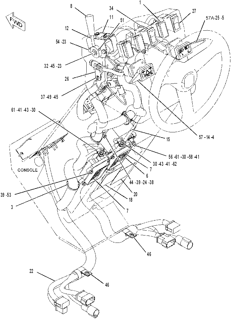 WIRING GP-STEERING CONSOLE 2111518 CAT