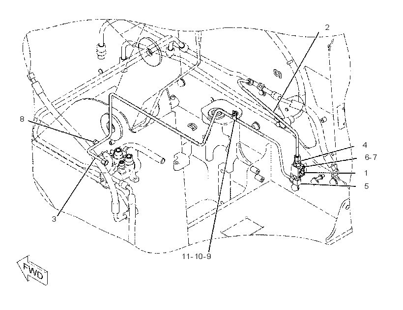 LINES GP-LOWERING CONTROL 2186628 CAT