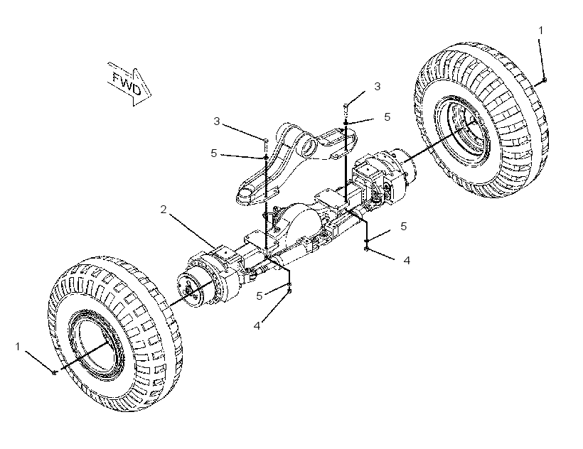 AXLE & MOUNTING GP 2005901 CAT