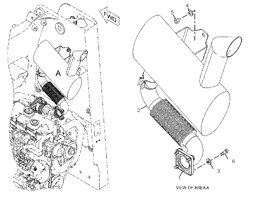 MUFFLER & MOUNTING GP 2281772 CAT