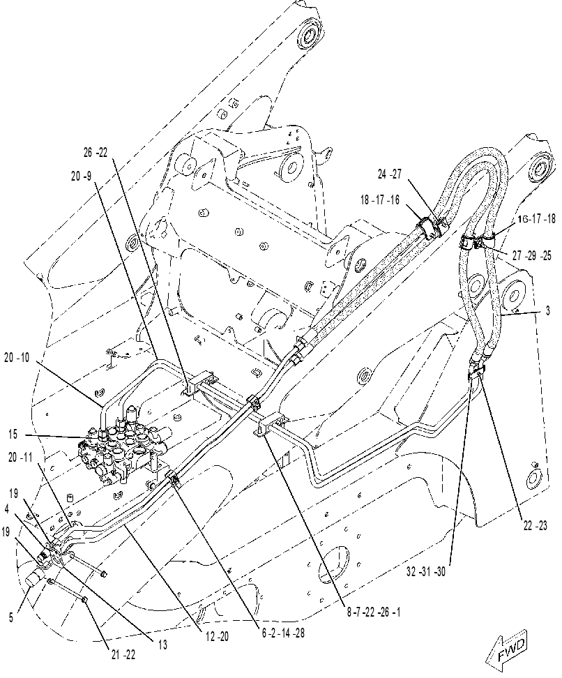 LINES GP-WORK TOOL 2185936 CAT