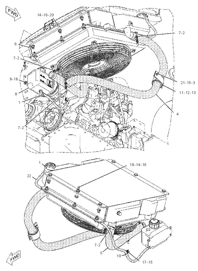 RADIATOR & OIL COOLER MTG GP 2180924 CAT