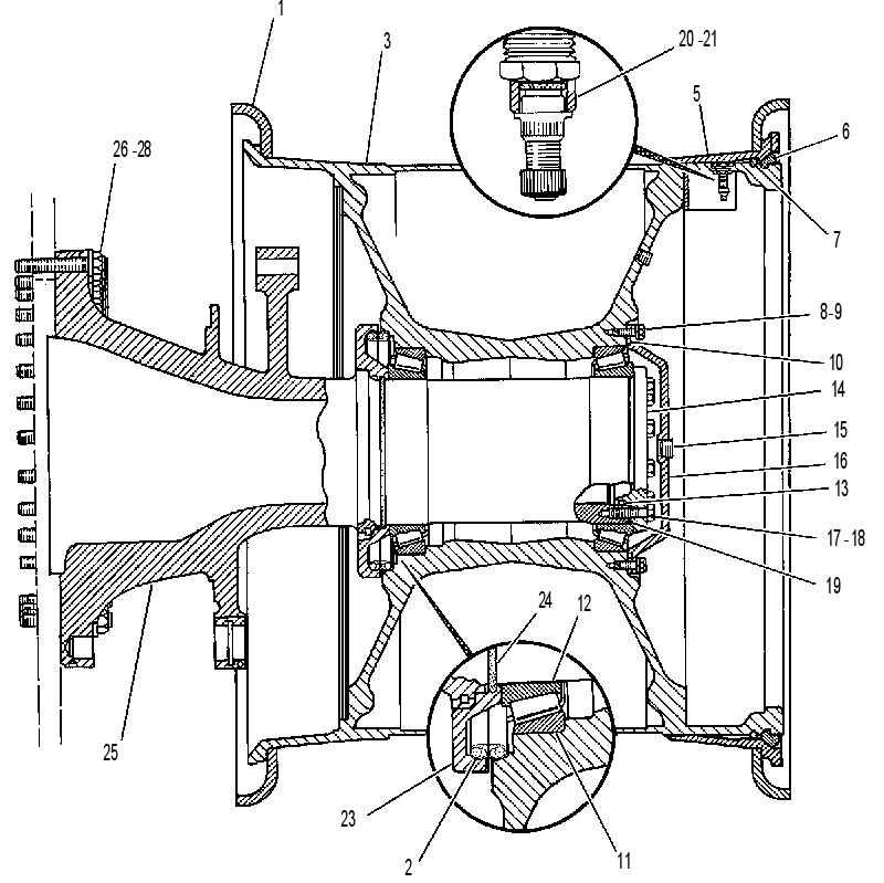 WHEEL GP-REAR 6G3010 CAT