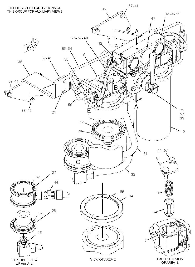 FILTER & LINES GP-ENGINE OIL 2433378 CAT