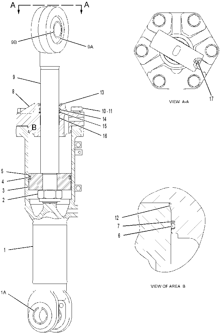Цилиндр наклона 4Z6170 CAT