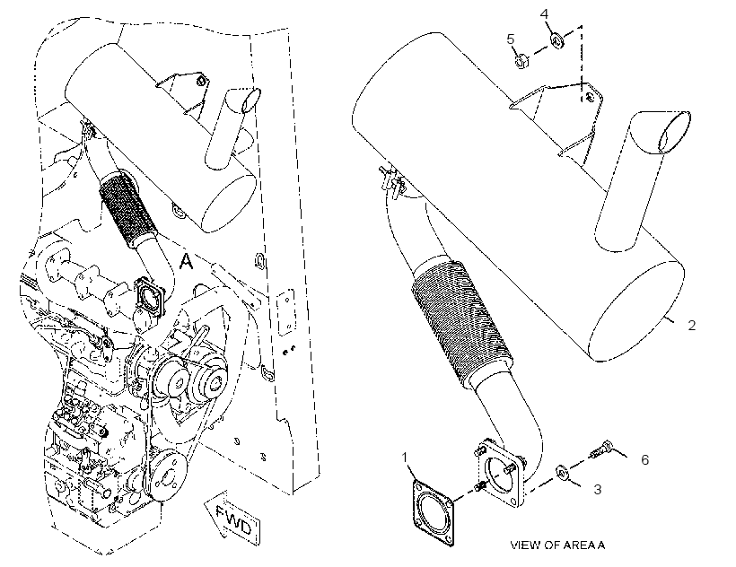 MUFFLER & MOUNTING GP 2180937 CAT