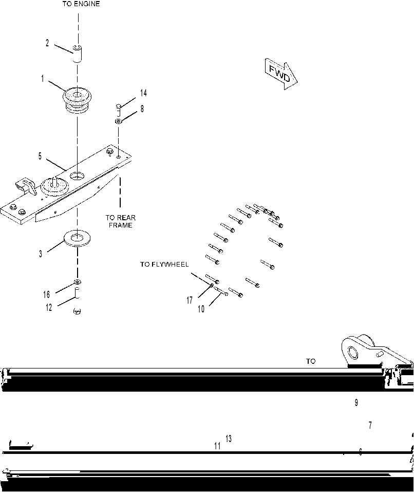 SUPPORT GP-ENGINE & XMSN 2273011 CAT
