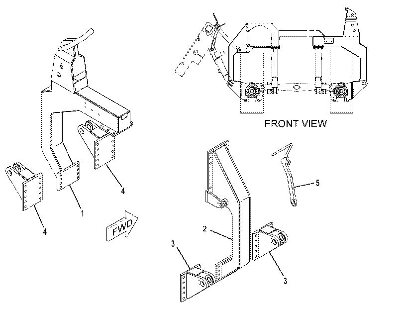 FRAME & MTG GP-PIPELAYER 2156466 CAT