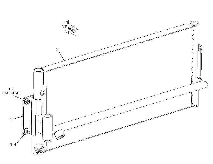 COOLER & MTG GP-HYDRAULIC OIL 2058590 CAT